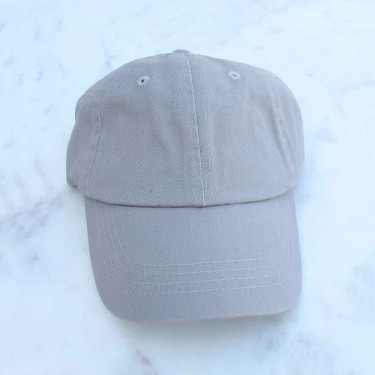 Kid's Baseball Hat Gray