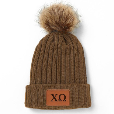 Chi Omega Pom Pom Beanie 