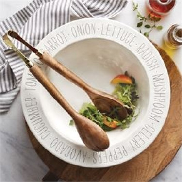 Mud Pie Ceramic Salad Bowl