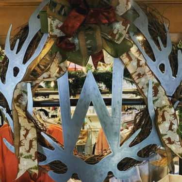 Metal Antler Monogram