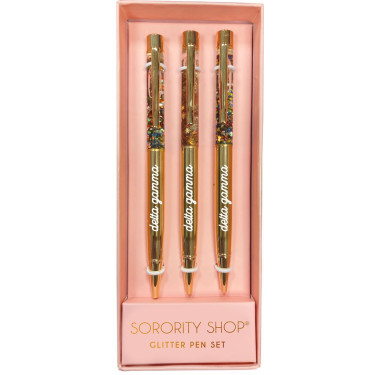 Delta Gamma Glitter Pen Set