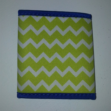 Retro Lime Chevron Baby Bottle Koozie