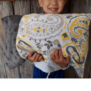 Yellow Paisley Toddler Pillow