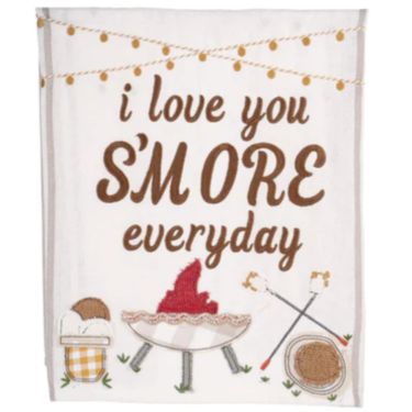 I Love You Smore Tea Towel