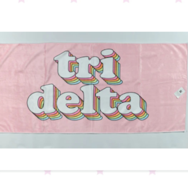 Tri Delta Retro Towel