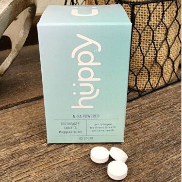 Huppy Peppermint Toothpaste Tablets