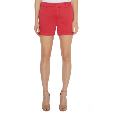 Liverpool Kelsey Trouser Shorts in Berry Blossom