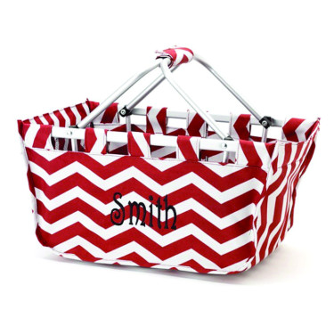 Garnet Chevron Market Tote