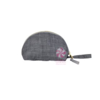 Taco Cosmetic Bag Grey Chambray