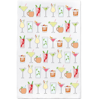 Classic Cocktails Tea Towel