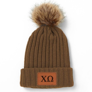 Chi Omega Pom Pom Beanie 