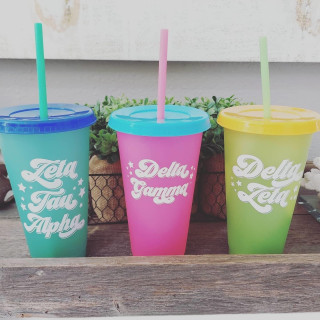 Color Changing Sorority Cups - Chi Omega