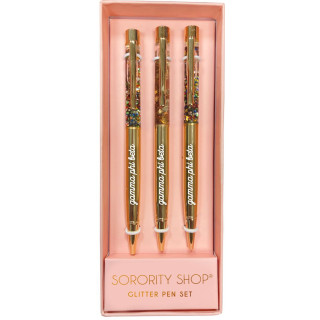 Gamma Phi Beta Glitter Pen Set