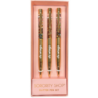 Chi Omega Sorority Glitter Pen (Set of 3)