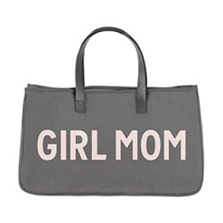 Girl Mom Canvas Tote