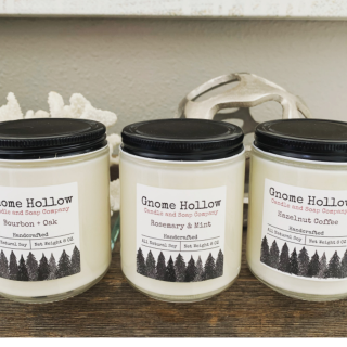 Bourbon+Oak Scented Soy Candle