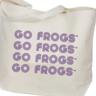 Go Frogs Retro Canvas Tote