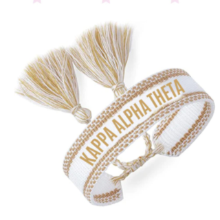 Kappa Alpha Theta Woven Theta Bracelet