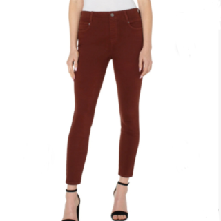 Liverpool Gia Ankle Skinny in Brunette 