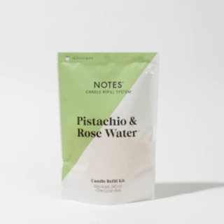 NOTES Pistachio & Rosewater Sustainable Candle Refill Kit