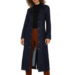 Notch Collar Duster Jacket