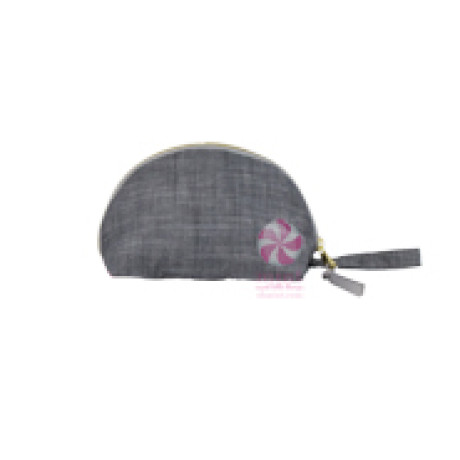 Taco Cosmetic Bag Grey Chambray