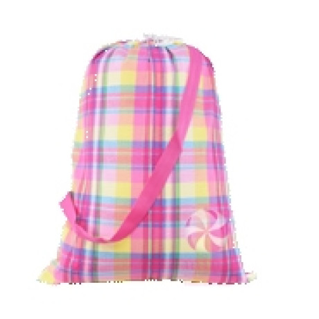 Popsicle Plaid Seersucker Laundry Bag