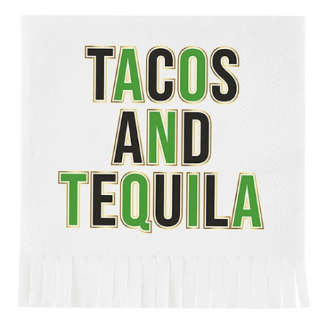 Tacos & Tequila Cocktail Napkins